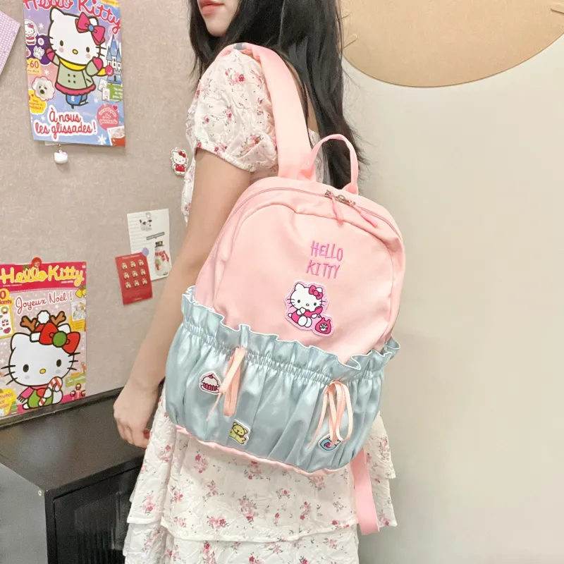 Sanrio Hello Kitty Polyester Backpack Women's Pink-4