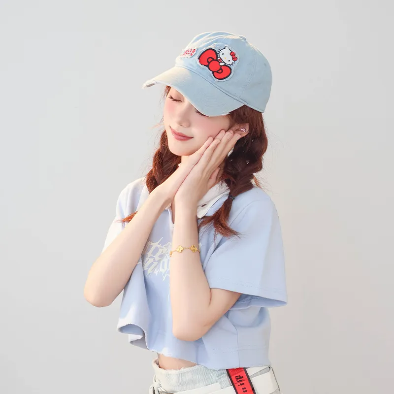 Sanrio x Hello Kitty Polyester Baseball Caps Unisex-4