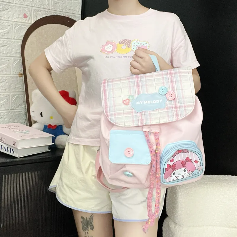 Sanrio Melodi Polyester Backpack Women's Pink-1