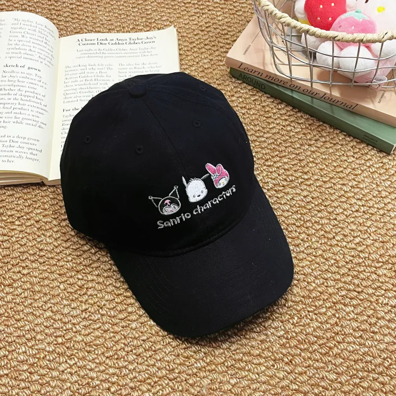 Sanrio Kuromi Pochacco Cotton Baseball Caps Unisex-2