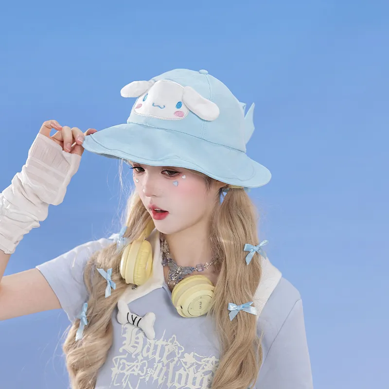 Sanrio Yugui Dog Polyester Bucket Hats Women's-5