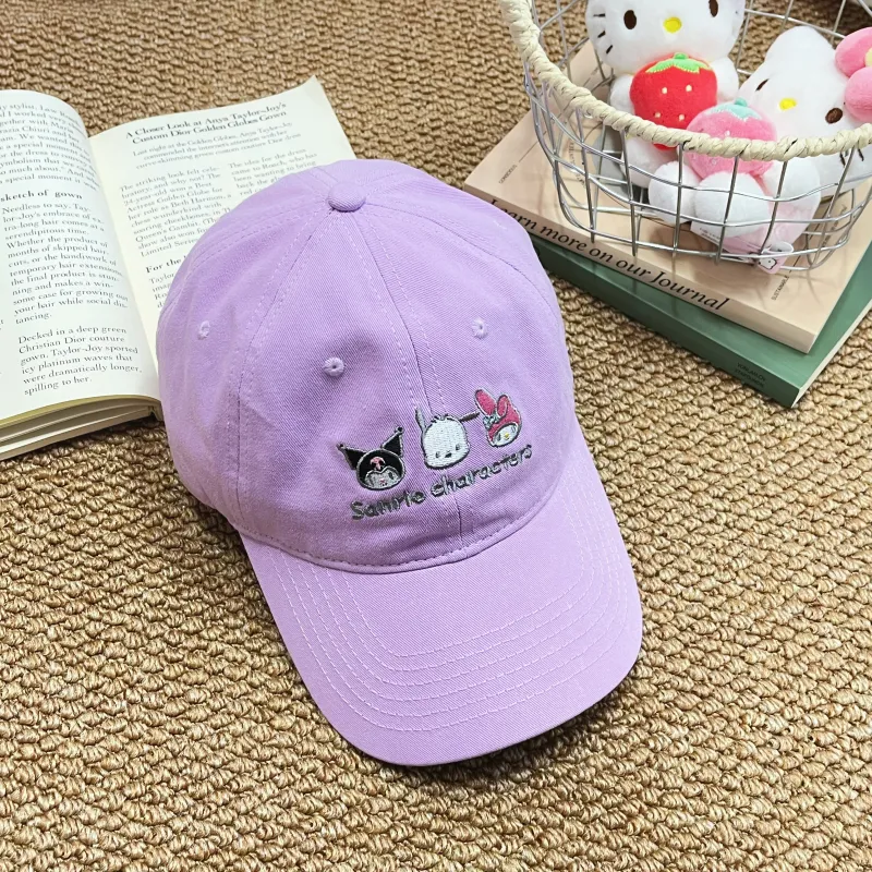 Hello Kitty Cotton Baseball Caps Women's-4