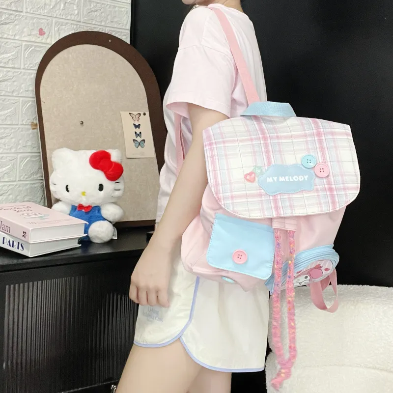 Sanrio Melodi Polyester Backpack Women's Pink-4