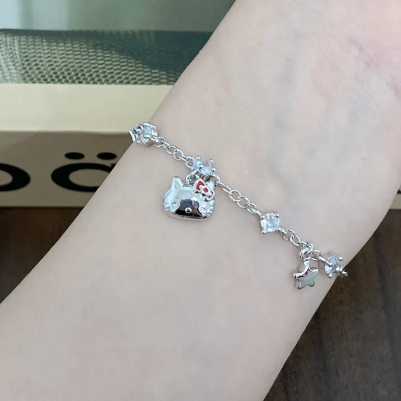 Sanrio Hello Kitty Alloy Bracelets Women's-4