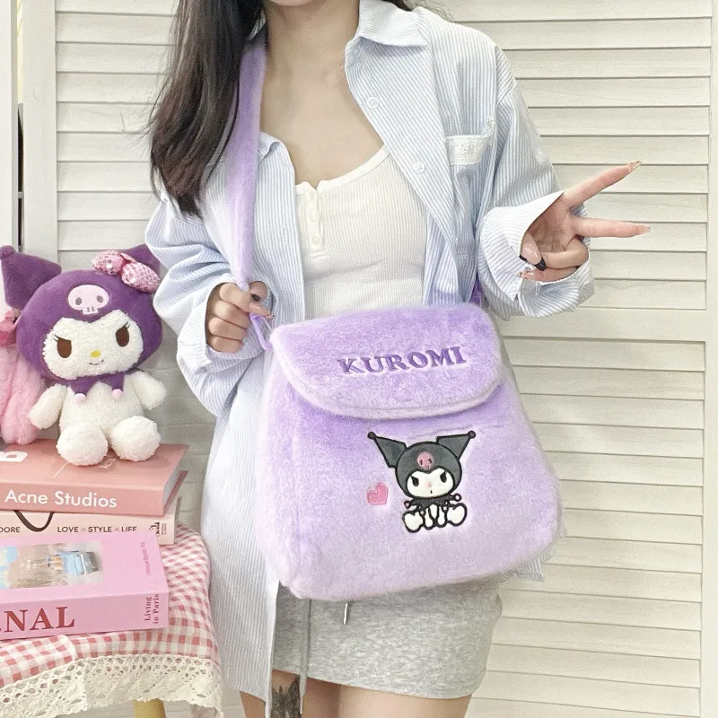 Sanrio Kulomi Polyester Backpack Regular Women's Heart-3