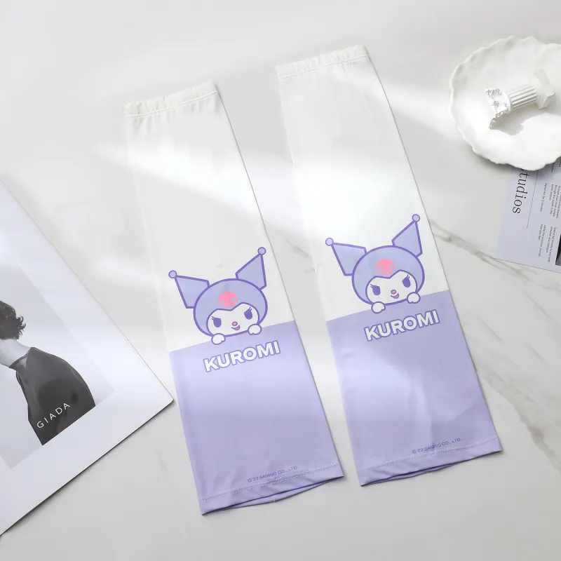 Sanrio Kuromi Polyester Sun Protection Sleeves Unisex-4