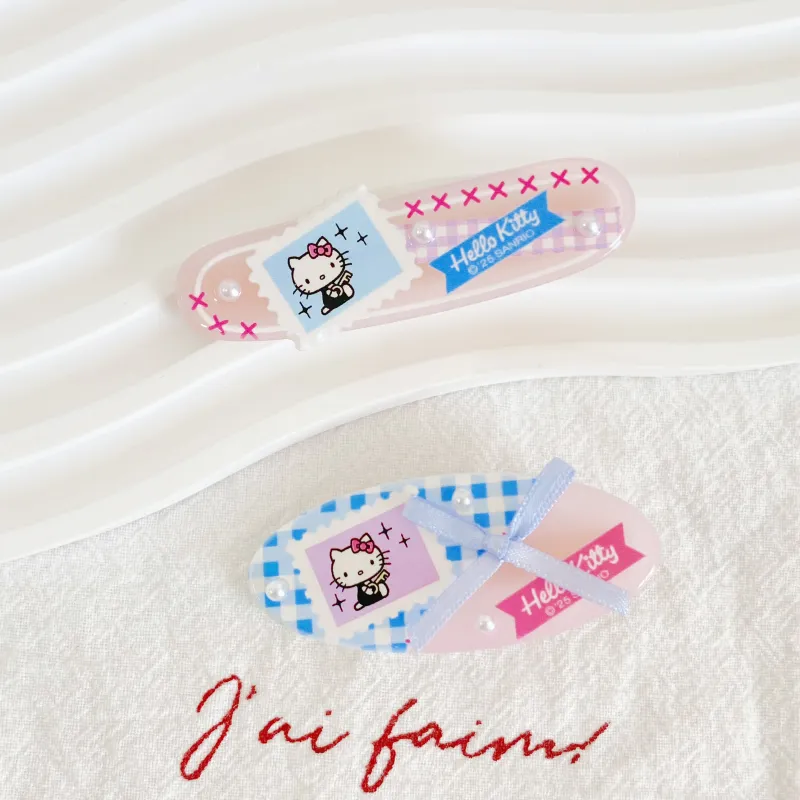 Hello Kitty Acrylic Hair Clips Women's-1