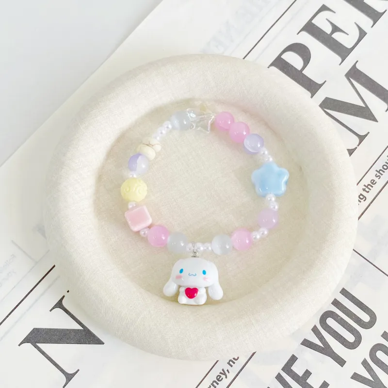 Sanrio Yugui Dog Acrylic Bracelets Women's-3