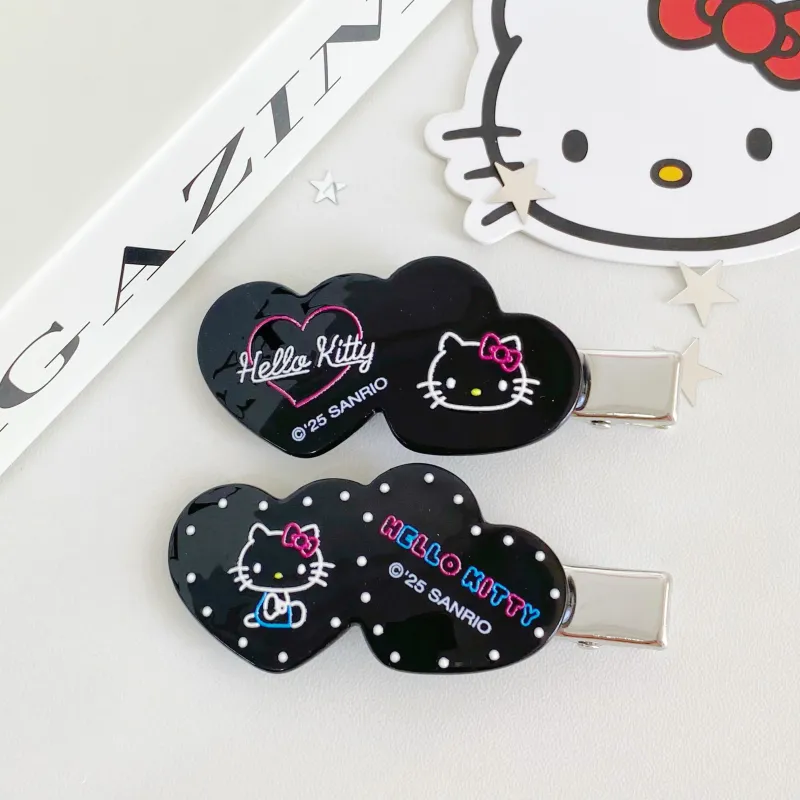 Hello Kitty Acrylic Hair Clips Women's-1