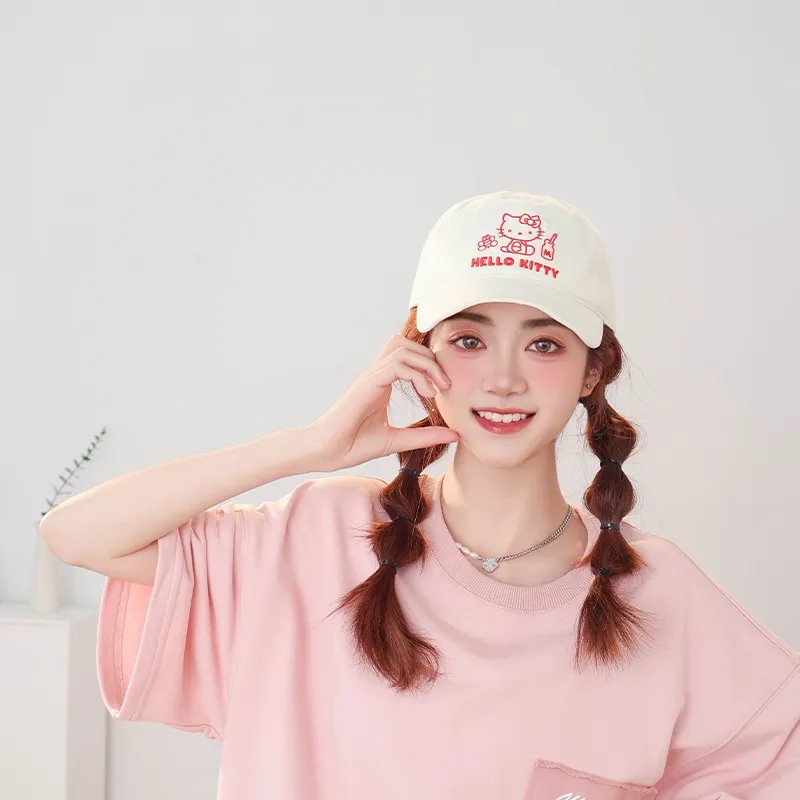 Sanrio x Hello Kitty Cotton Baseball Caps Unisex-1