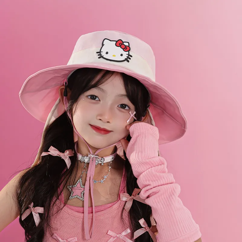 Hello Kitty x Sanrio Polyester Bucket Hats Kids'-1