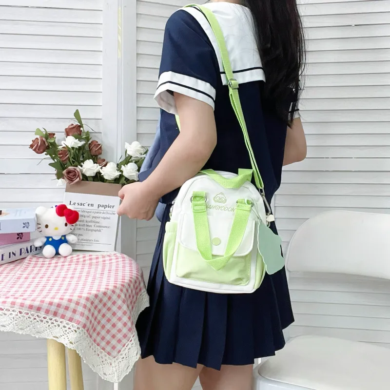 Sanrio Hangyodon Handbags Green Half Fishman Crossbody Bag-3