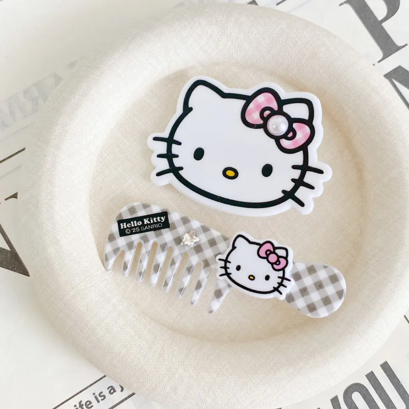Hello Kitty Acrylic Hair Clips Women's-3