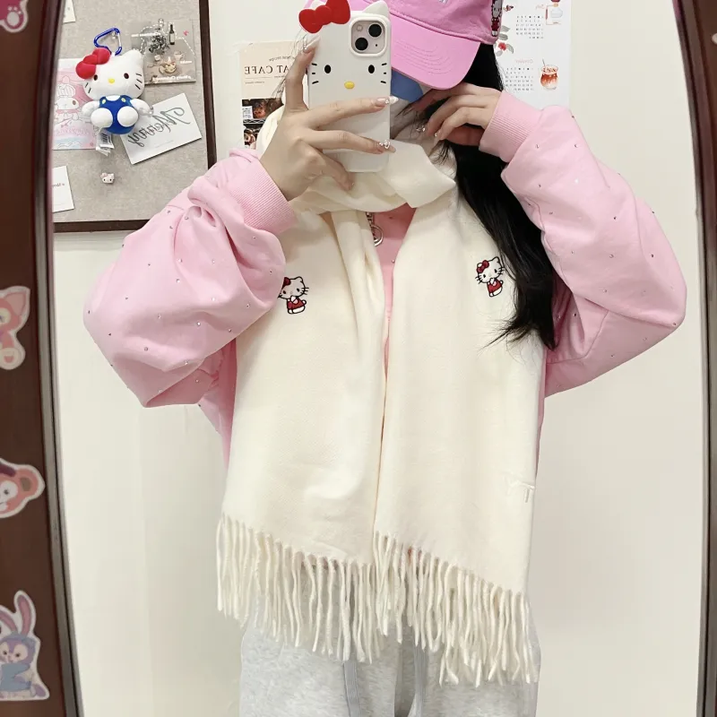 Hello Kitty X Sanrio Hello Kitty Knit Scarves Women's-3