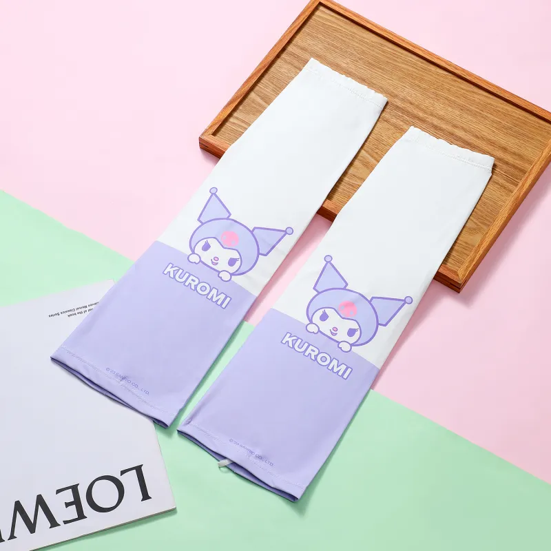 Sanrio Kuromi Polyester Sun Protection Sleeves Unisex-3