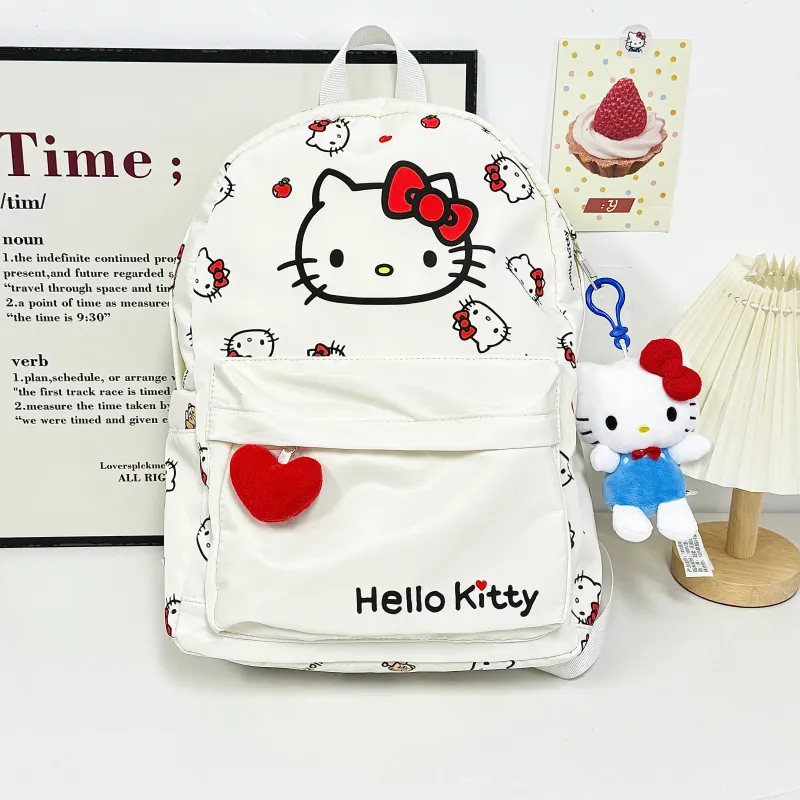 Sanrio Hello Kitty Polyester Backpack Women's Ecru-6