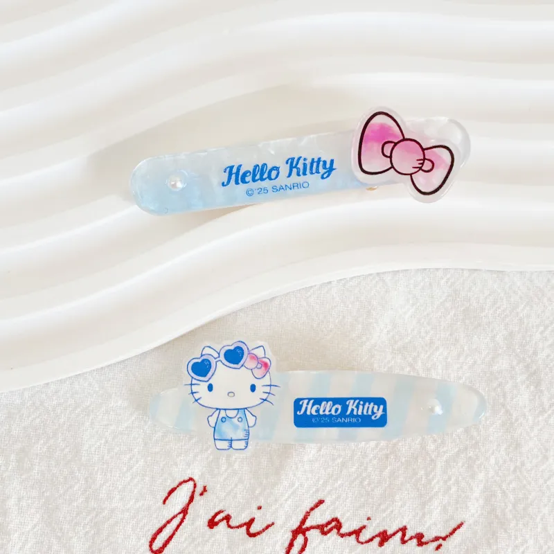Hello Kitty Sanrio Series Acrylic Hair Clips Women's-1