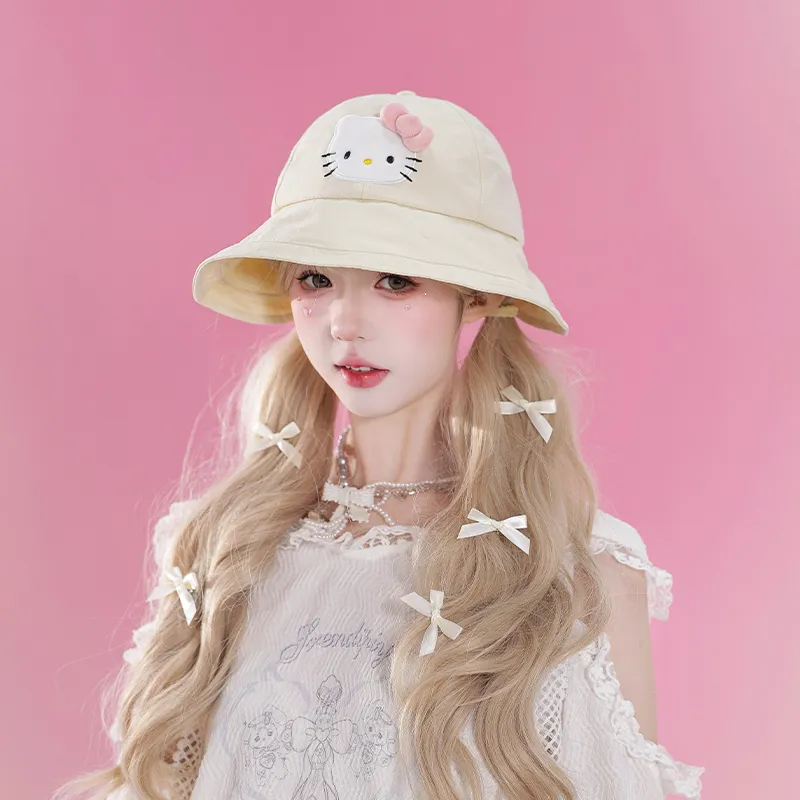 Sanrio Hello Kitty Polyester Bucket Hats Women's-2