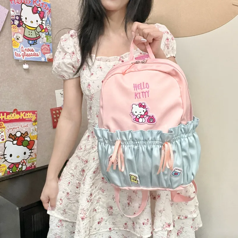 Sanrio Hello Kitty Polyester Backpack Women's Pink-3