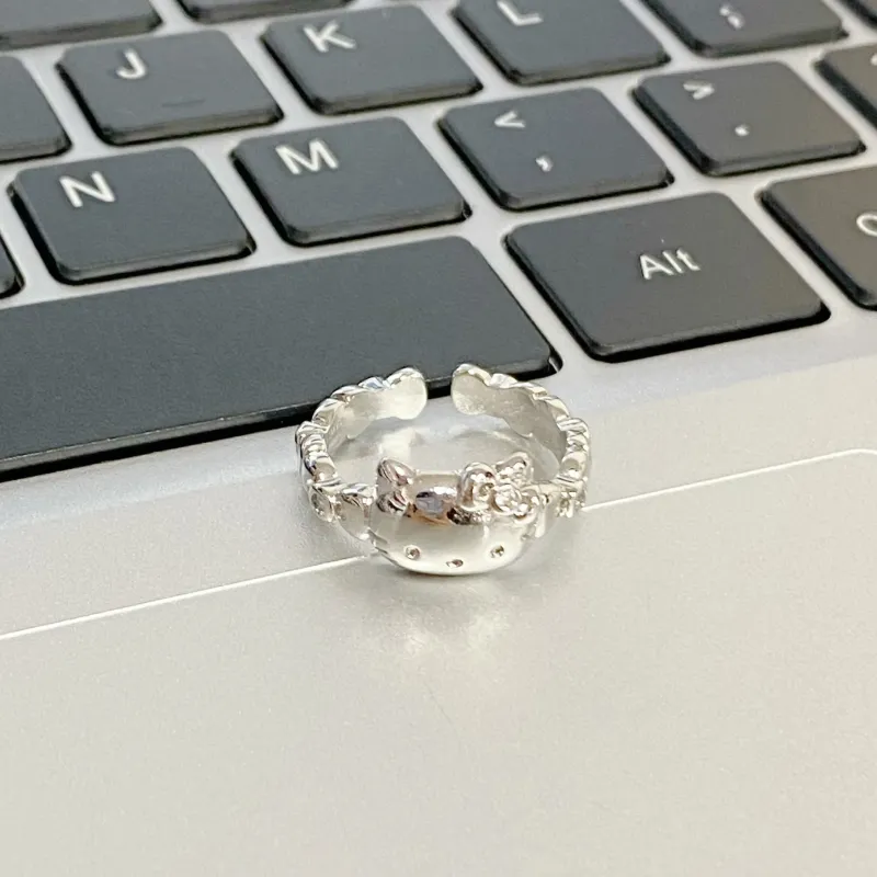 Sanrio x Hello Kitty Alloy Rings Unisex-3