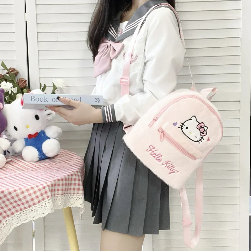 Sanrio Hello Kitty Polyester Backpack Regular Women's Pink-1