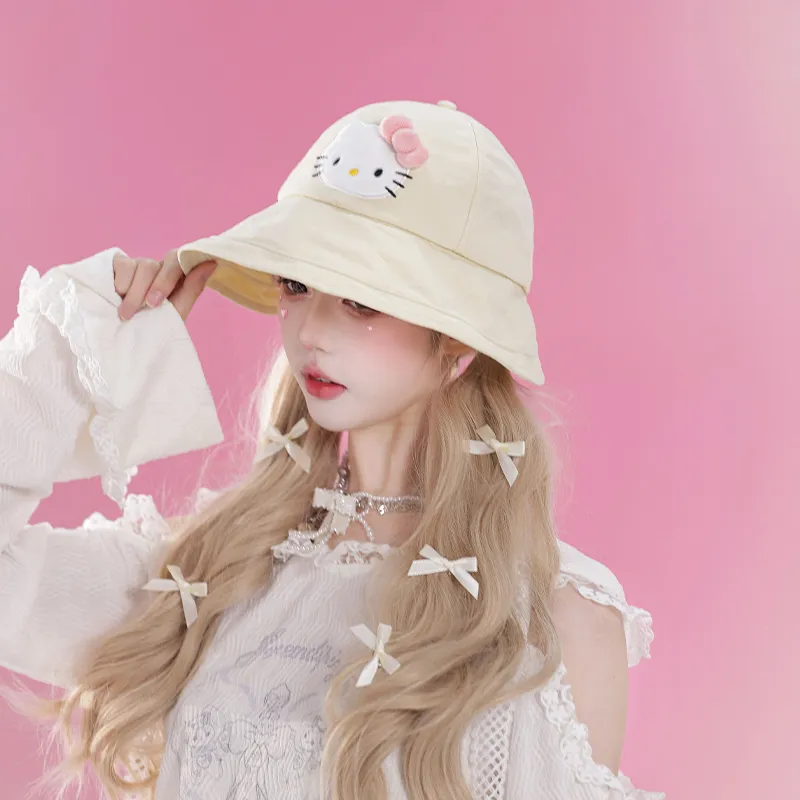 Sanrio Hello Kitty Polyester Bucket Hats Women's-3