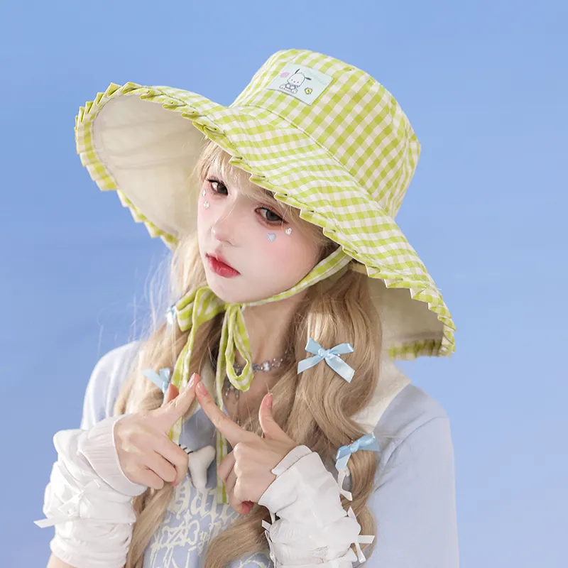 Sanrio Pacha Dogs Cotton Bucket Hats Unisex-3
