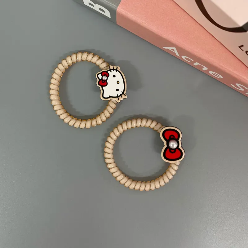 Sanrio Hello Kitty Acrylic Hair Tie Women's-3