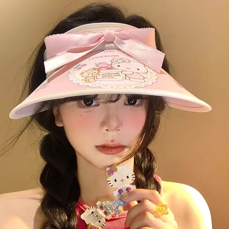Hello Kitty Polyamide Sun Protection Hats Women's-6