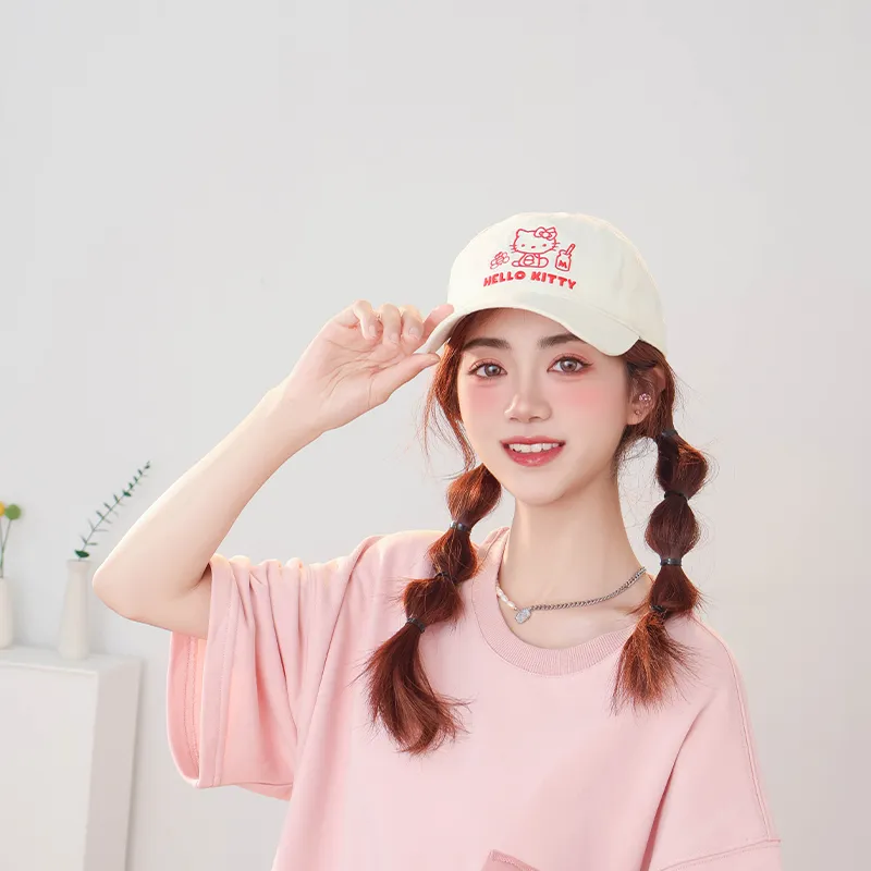 Sanrio x Hello Kitty Cotton Baseball Caps Unisex-3