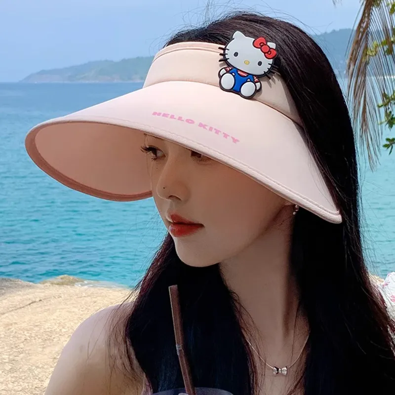 Hello Kitty Sanrio Series Polyamide Sun Protection Hats Women's-1