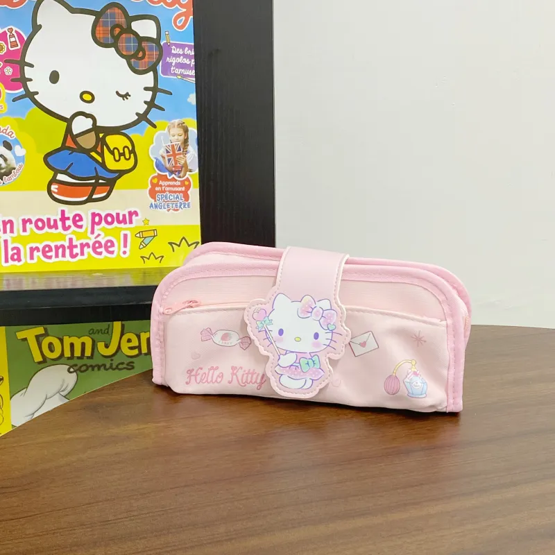 Sanrio Hello Kitty, Collaboration Polyester Storage Bag Makeup Bag Women's Pink-4