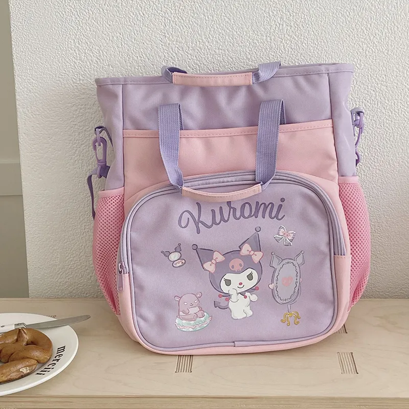Sanrio Kulomi Polyester One Shoulder Handbags Regular Women's Pink & Purple-2