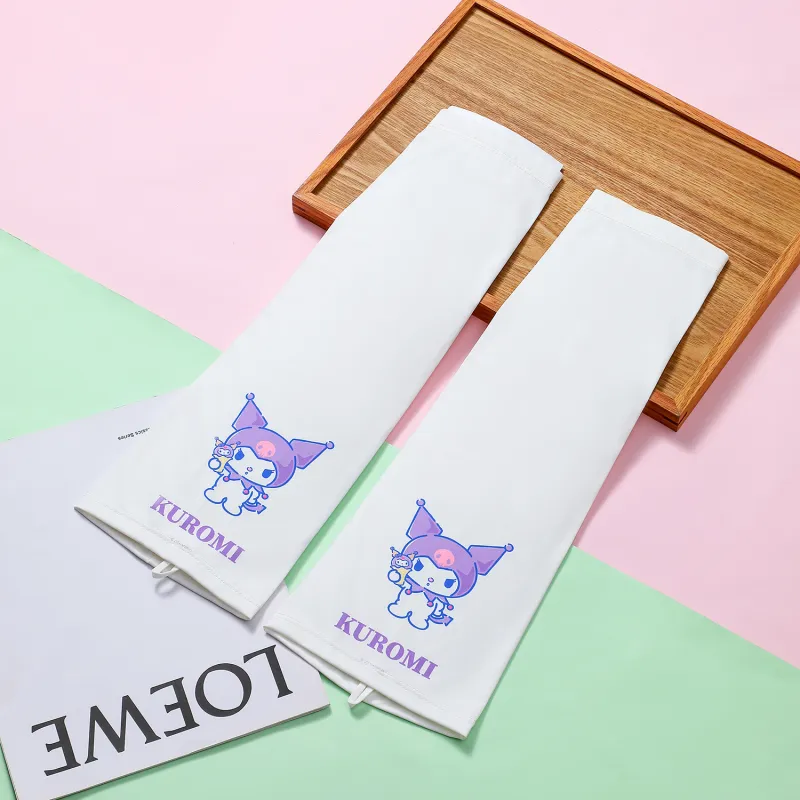 Sanrio Kuromi Polyester Sun Protection Sleeves Unisex-3