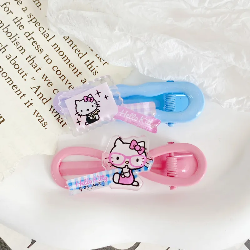 Sanrio Hello Kitty Acrylic Hair Clips Women's-2