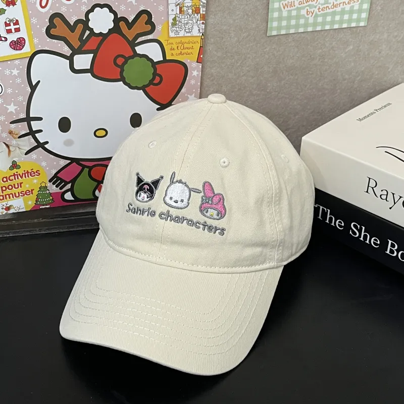 Sanrio Kuromi Pochacco Cotton Baseball Caps Unisex-2