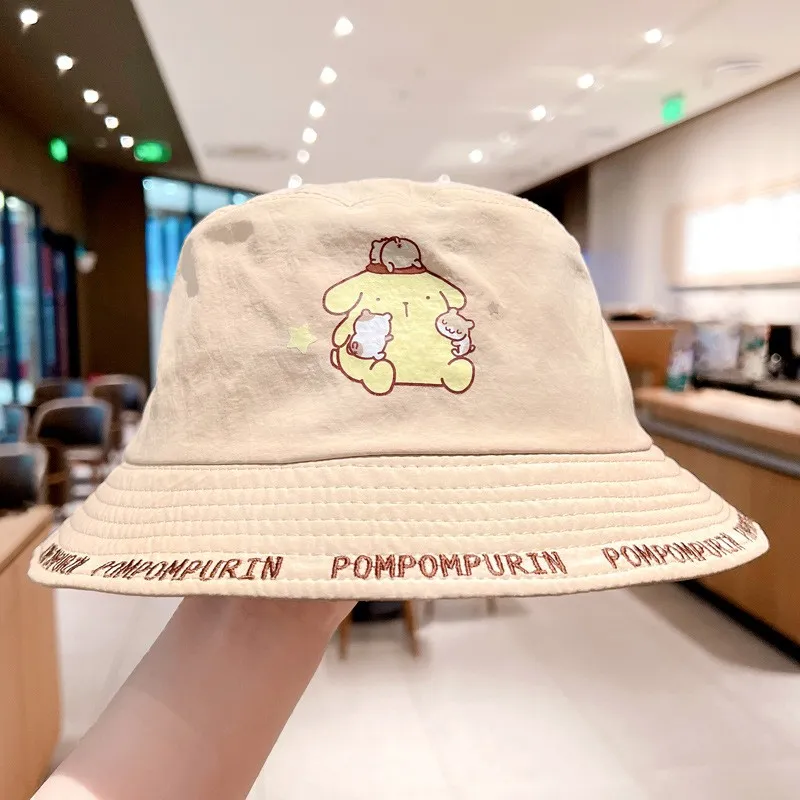 Sanrio Pudding Dogs Polyester Bucket Hats Unisex-2