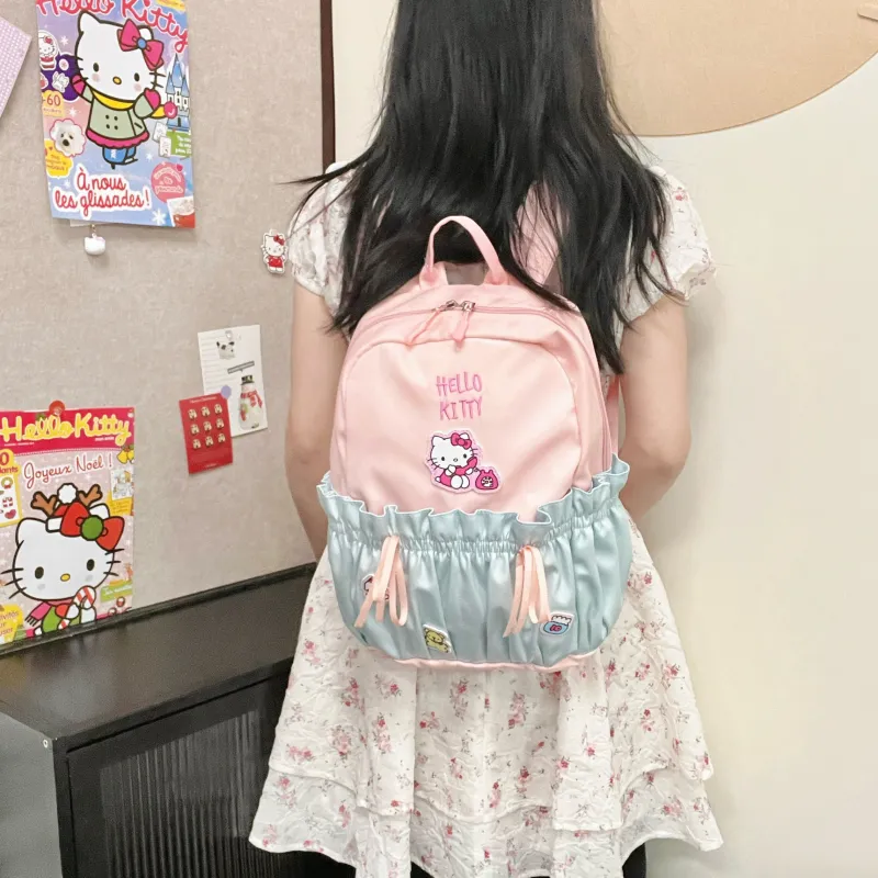 Sanrio Hello Kitty Polyester Backpack Women's Pink-2