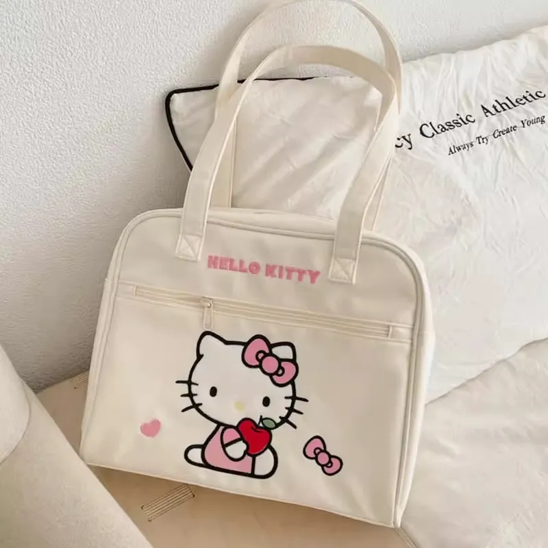 Sanrio Polyester Shoulder Bag Women's Ecru-1