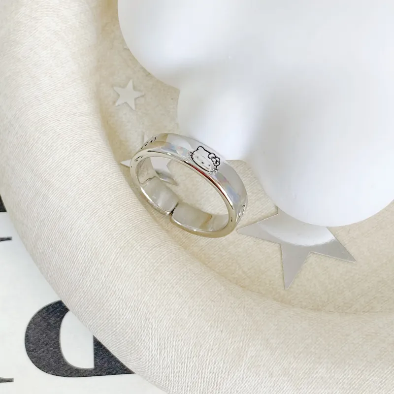 Sanrio x Hello Kitty Alloy Rings Unisex-3