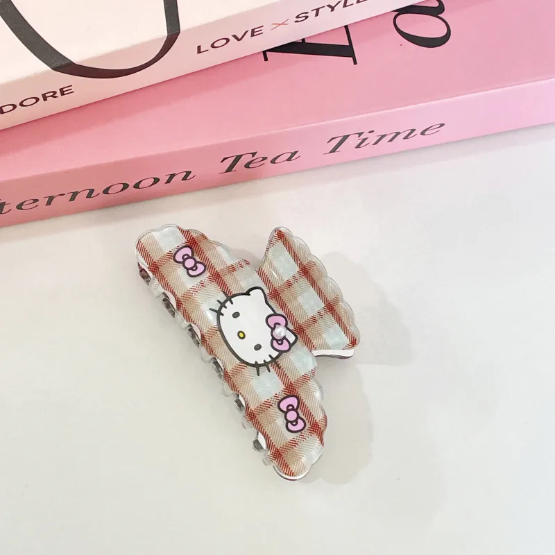 Sanrio Hello Kitty Acrylic Hair Clips Women's-4