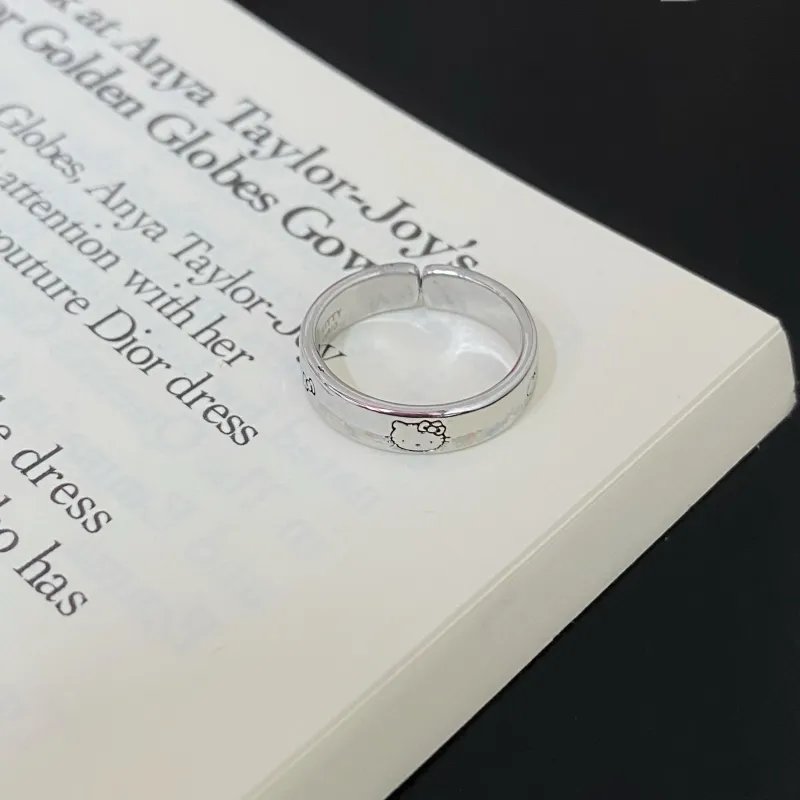 Sanrio x Hello Kitty Alloy Rings Unisex-4
