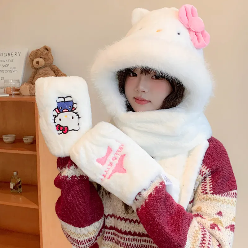 Sanrio Polyester Hoods & Plush Hats Unisex-1