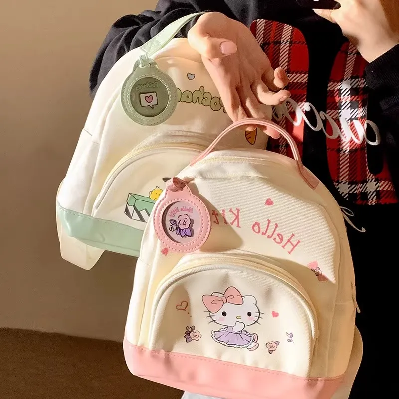 Sanrio Hello Kitty Polyester Backpack Women's White Pink-2