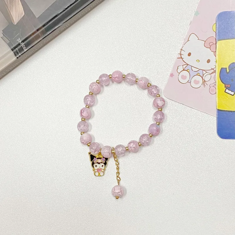 Sanrio Kulomi Purple Multicolor Snowflake Collection Lanyards-3