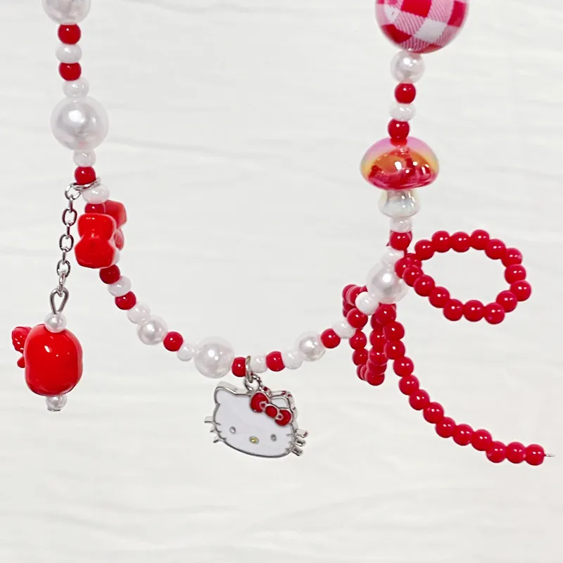 Sanrio x Hello Kitty Hello Kitty Acrylic Necklaces Women's Cartoon Beads-5