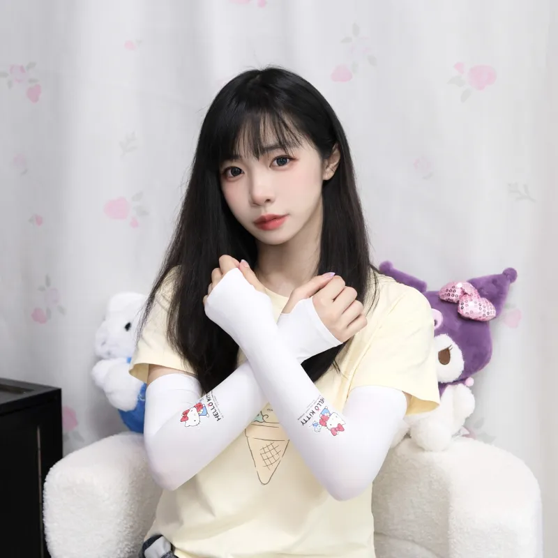 Sanrio Hello Kitty Polyester Sun Protection Sleeves Unisex-4