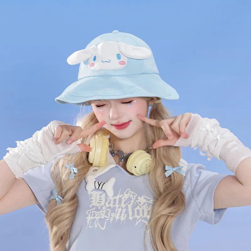 Sanrio Yugui Dog Polyester Bucket Hats Women's-3