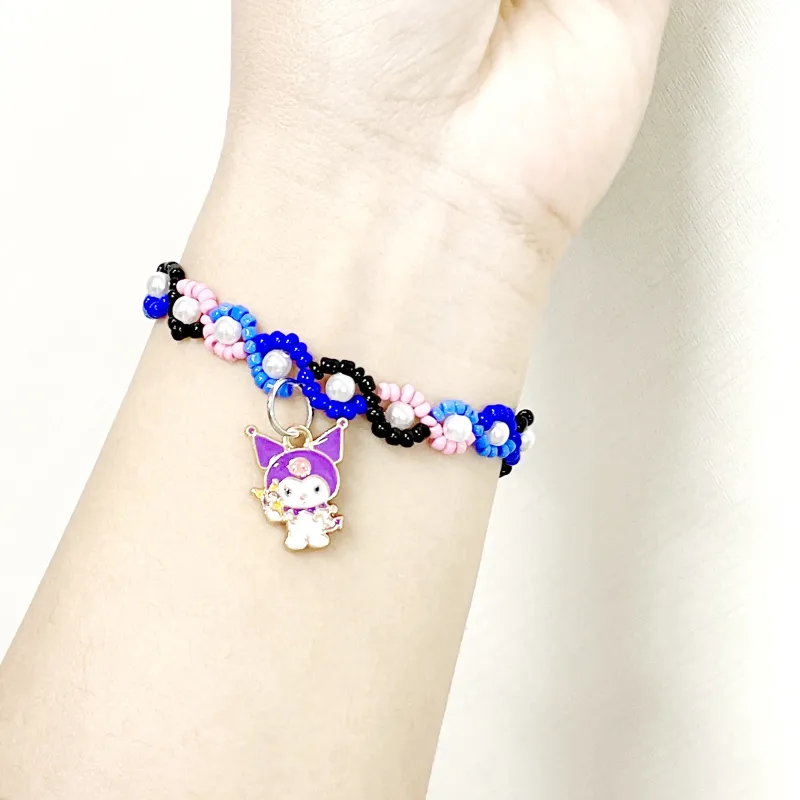 Sanrio/Kuromi Spring Summer Simple Yuna Style Design Fun Transformation Beads Refined Creative Lanyards-2