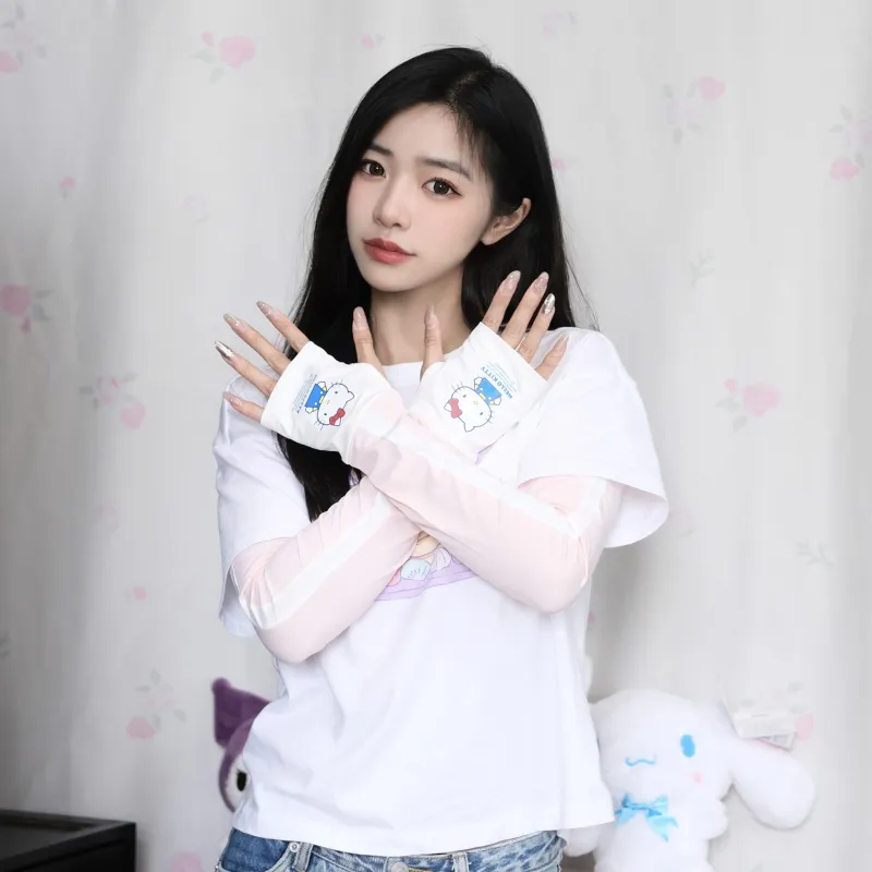 Sanrio Polyester Sun Protection Sleeves Unisex-3